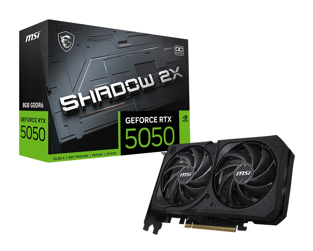 MSI, NVIDIA GeForce RTX™ 5050 8G SHADOW 2X OC
