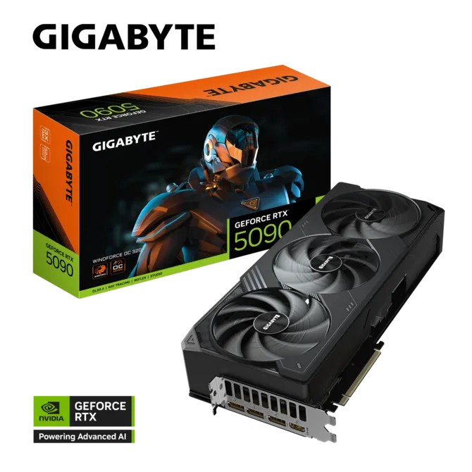GIGABYTE GeForce RTX™ 5090 WINDFORCE OC 32G