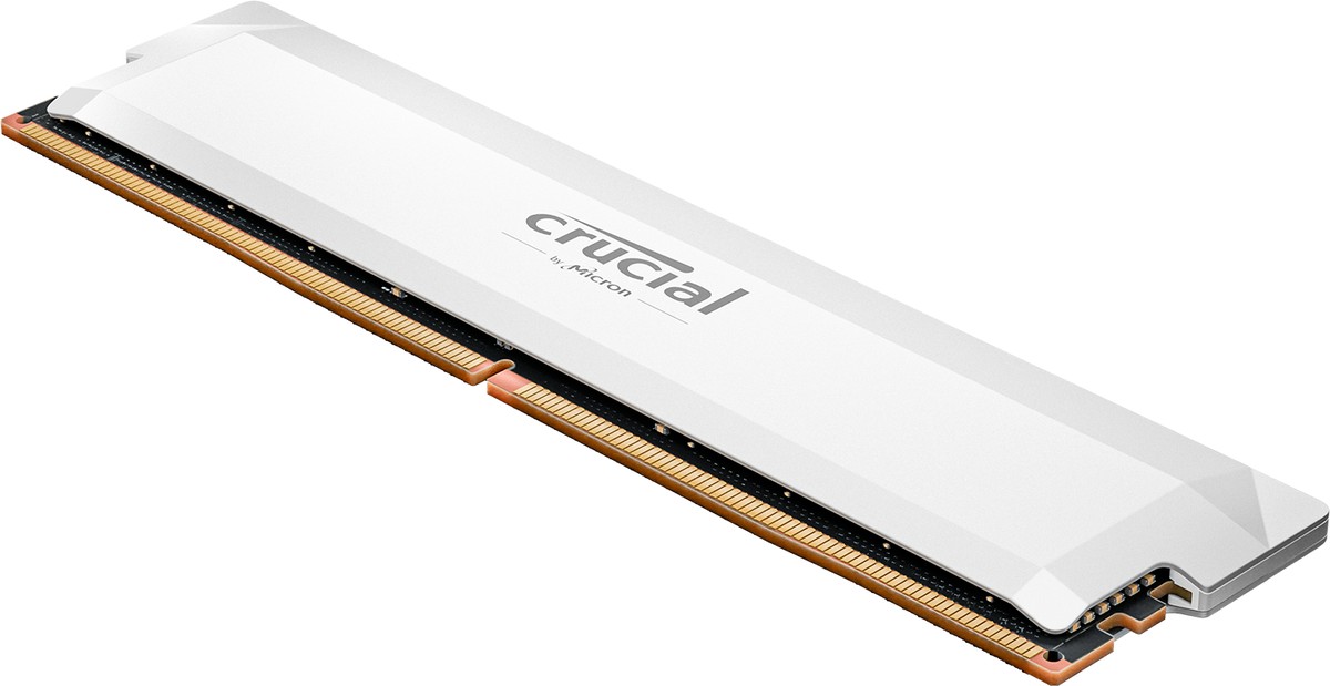 Crucial Pro DDR5-6400 32GB UDIMM: OC Gaming Memory White